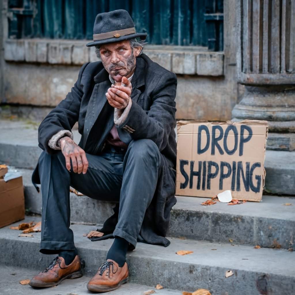 Antreprenor sarac face drop shipping in Romania